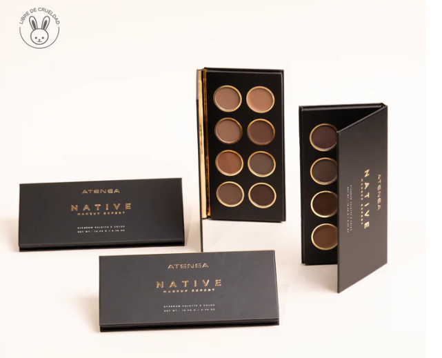 Paleta de Cejas X8 Tonos Acabadoprofeional ATENEA