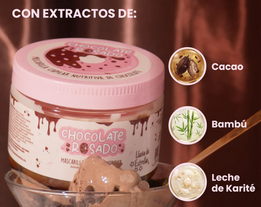 Mascarilla Capilar Chocolate Rosado LLUVIA DE ESTRELLAS