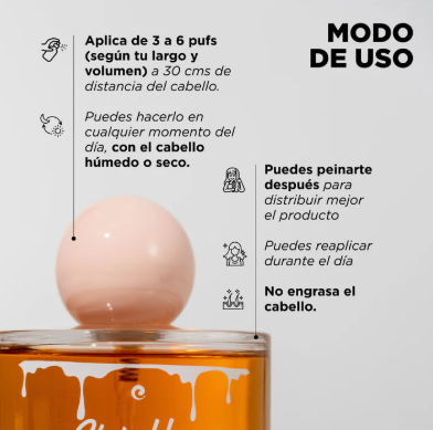 Perfume Capilar Miel y Pistacho CLICK HAIR