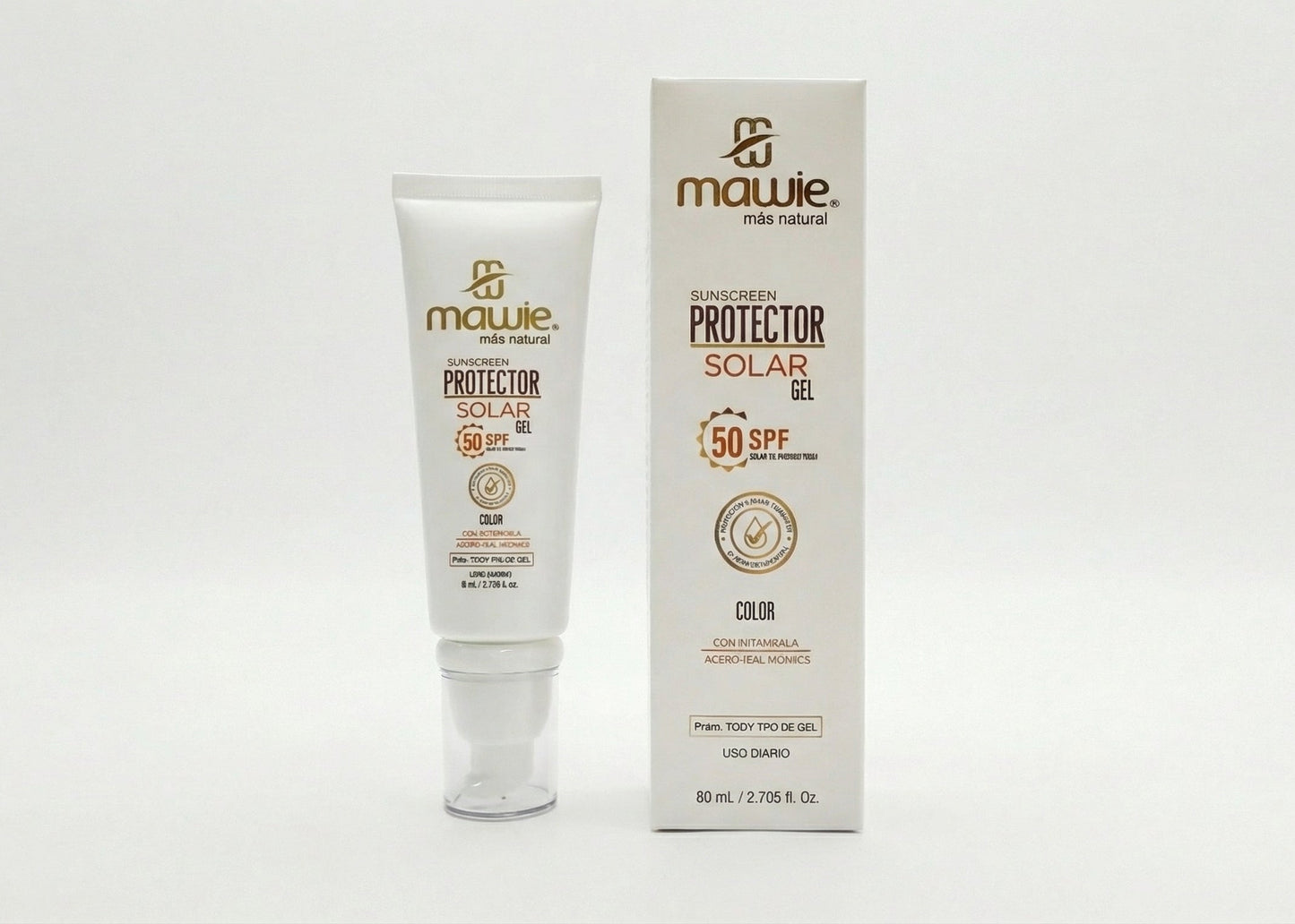 Protector Solar SPF 50 con Color MAWIE