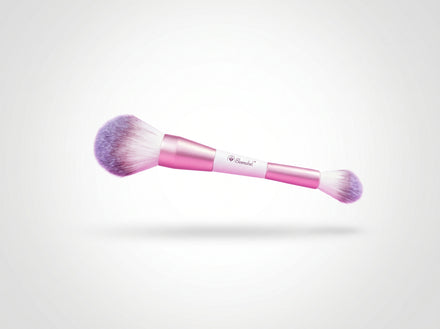 Bloom Brocha Doble Polvo Suelto+Iluminador BLOOMSHELL