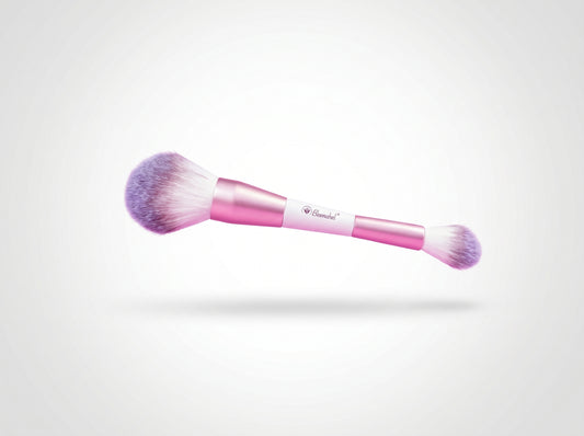 Bloom Brocha doble Polvo suelto+Iluminador | BLOOMSHELL