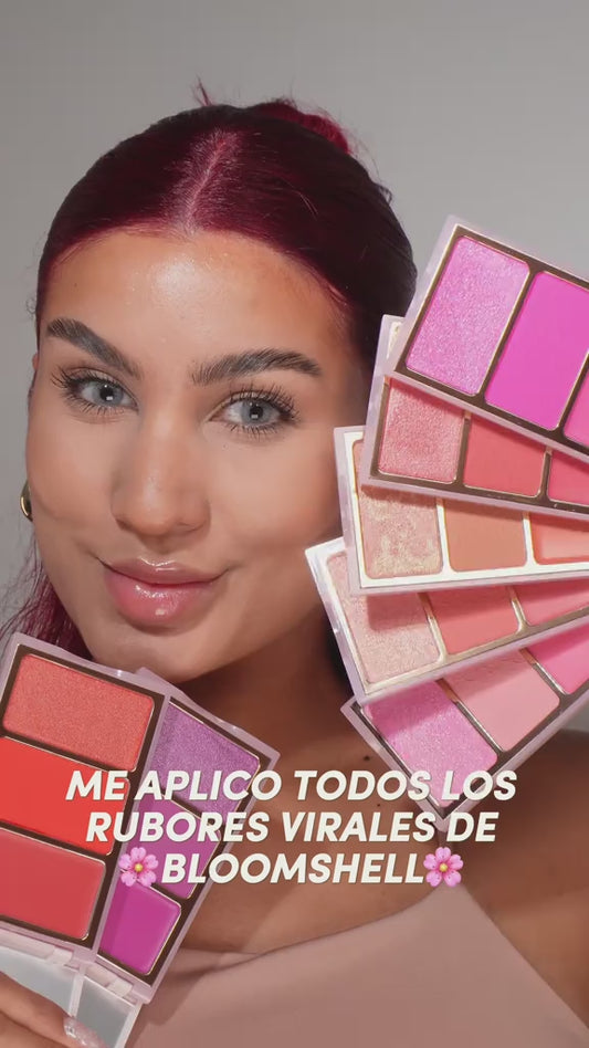 Velvet Crush Paleta de Rubores x3 Texturas BLOOMSHELL